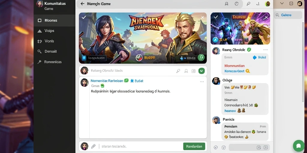 Karakter utama dalam aksi yang seru dan menantang.