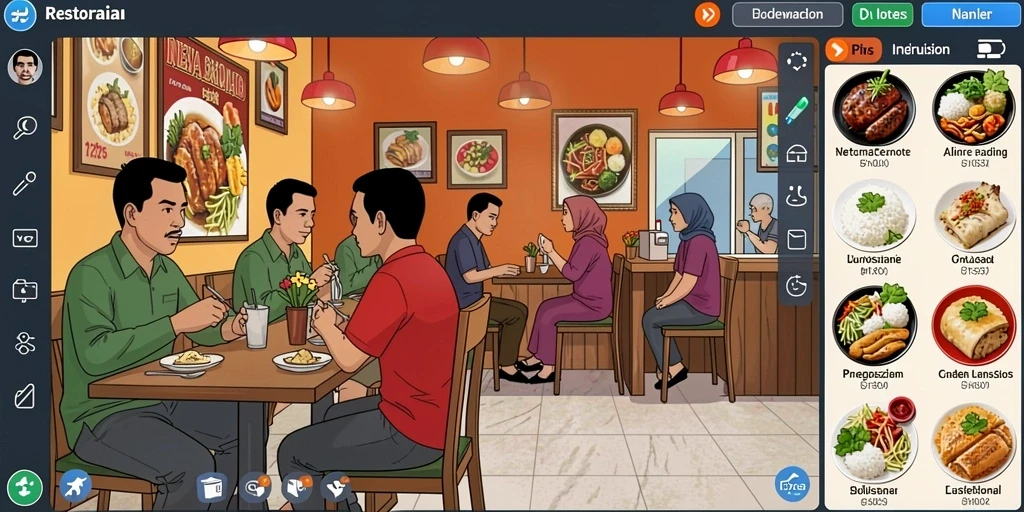 Gambaran fitur kompetisi online dengan teman-teman.