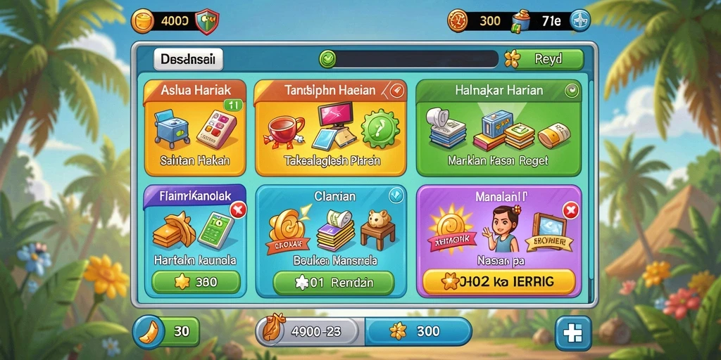Level yang menantang dengan desain kreatif.