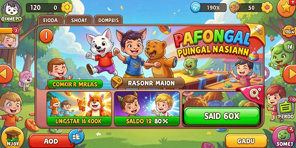 Tangkapan layar ketiga menunjukkan menu tantangan harian yang menarik.