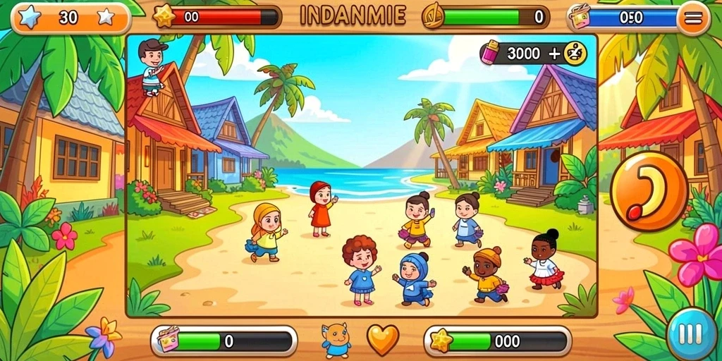 Menunjukkan antarmuka permainan yang user-friendly.